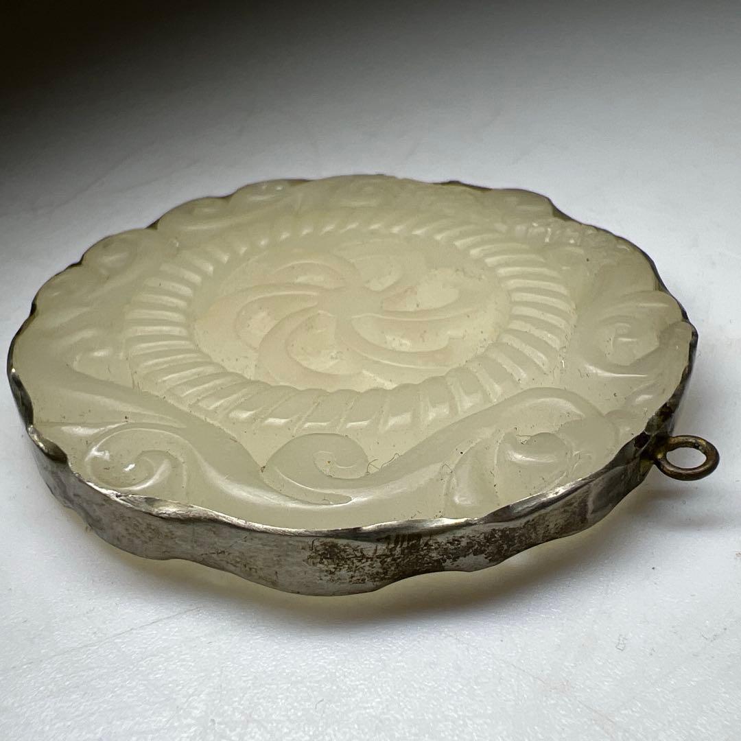 白砡ネックレストップ　25g 東Y7-1107☆2Fトヒチ