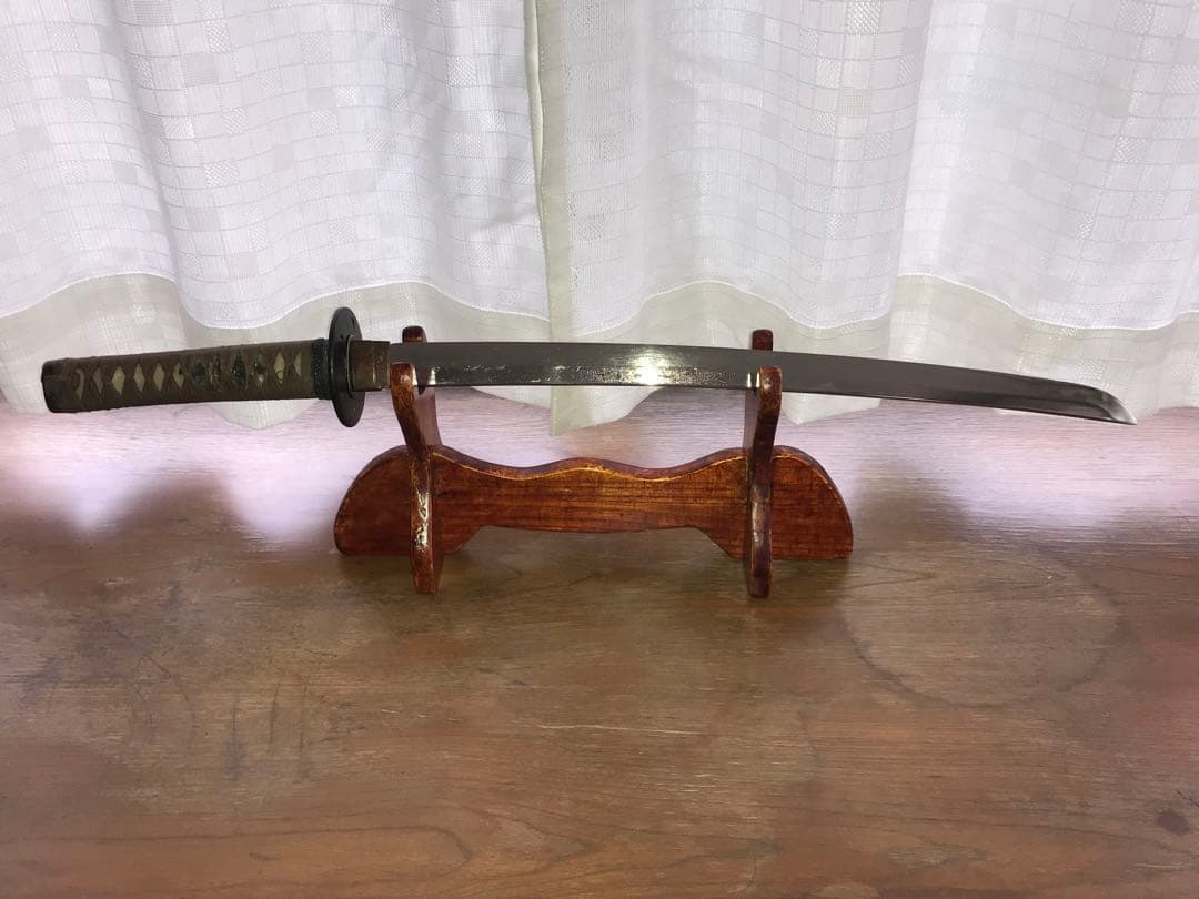 古い模造刀脇差、小柄付