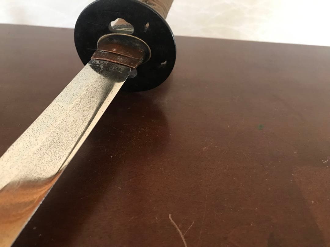 古い模造刀脇差、小柄付