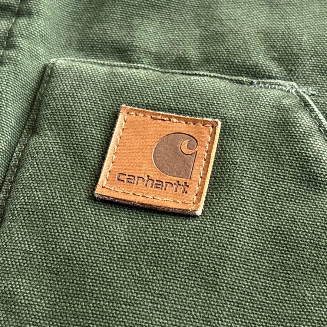 carhartt カーハート【S】希少サイズ ダックベスト グリーン 中綿 古着