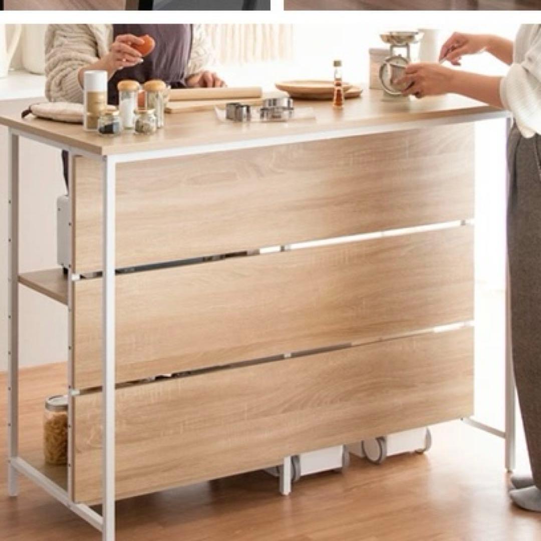 Salus (サルース)キッチンカウンターテーブル 120x60×100