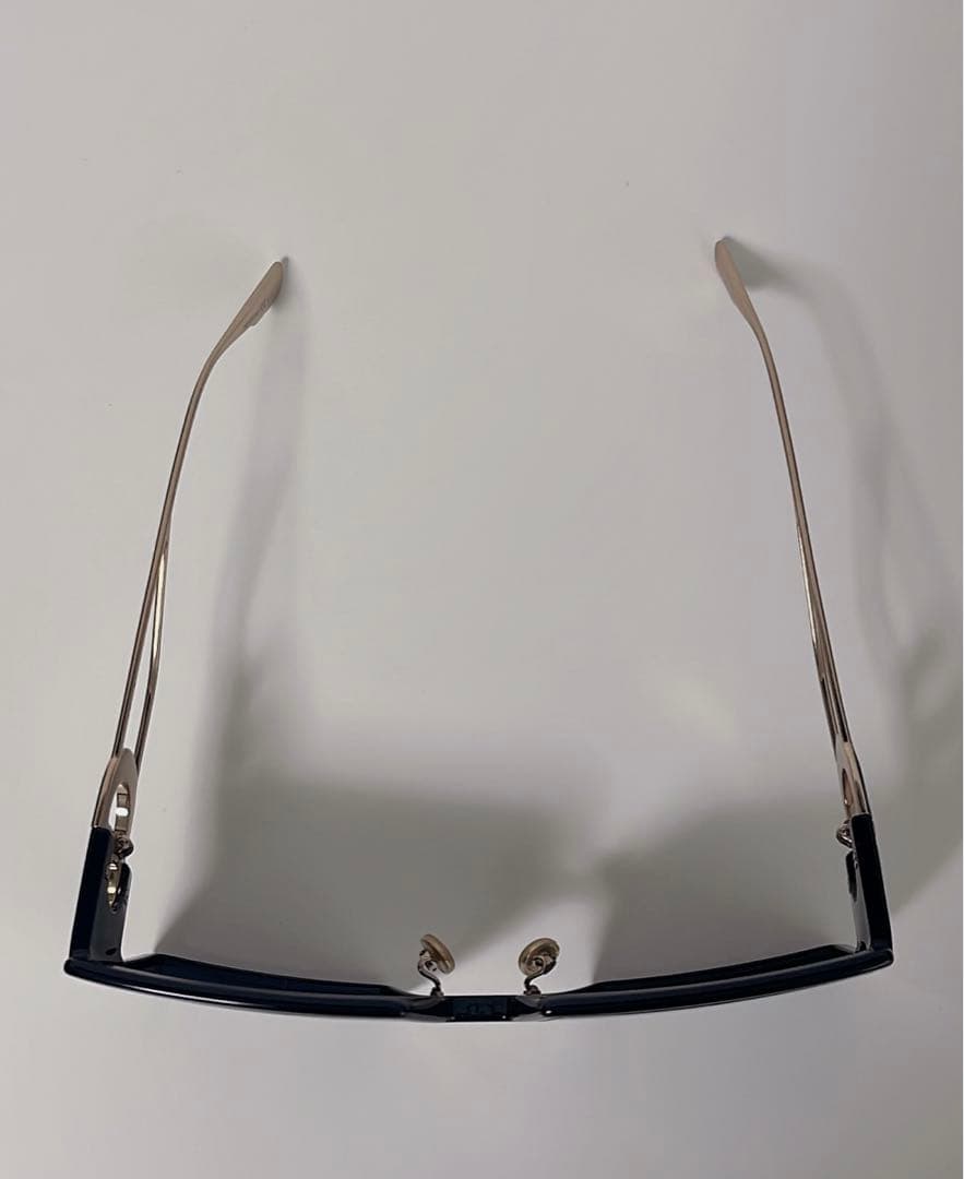 diorスクエアロゴブラックサングラス