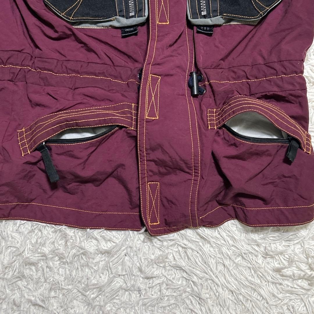 【2414】FABLICE レアカラー　スキーウェア エンジ色　M