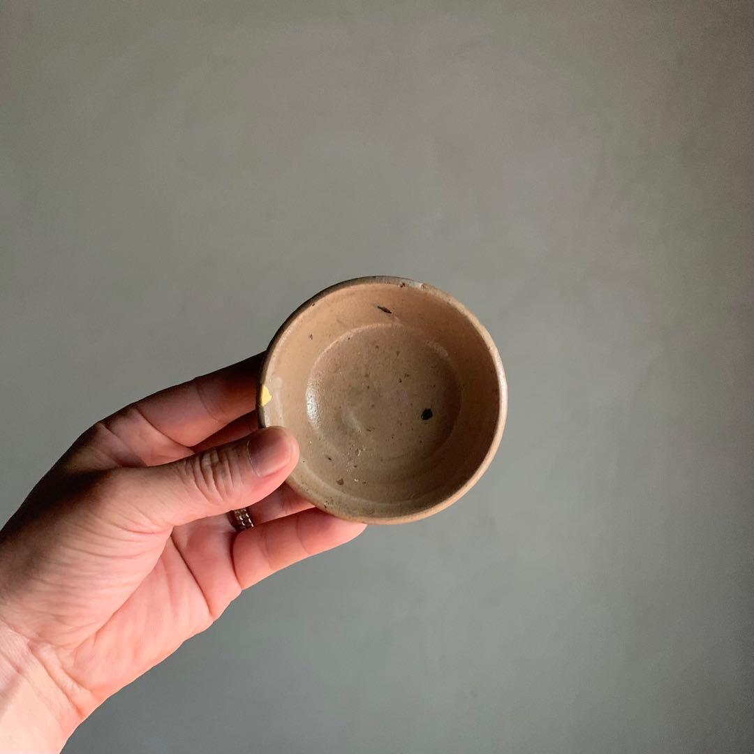 染付のある 平盃 酒器 ぐい呑み 盃 ちょこ 古美術 古道具 アンティーク