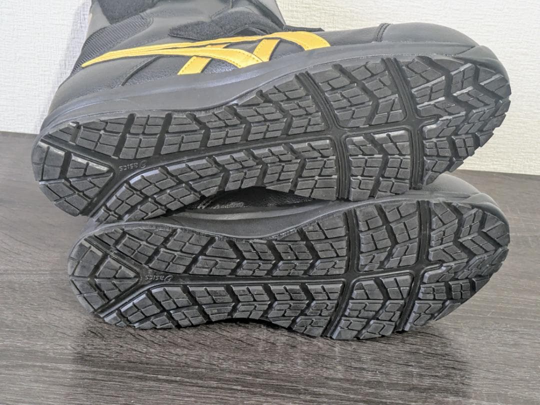 ASICS ウィンジョブ CP401 安全靴 27.5cm ブラック×ゴールド