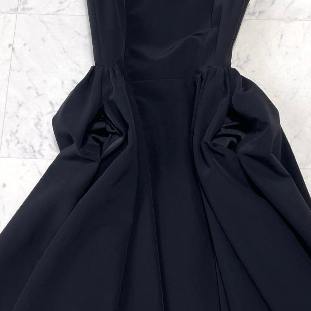 極美品✨フォクシーニューヨーク 現行 サイドギャザードレス フレアワンピース