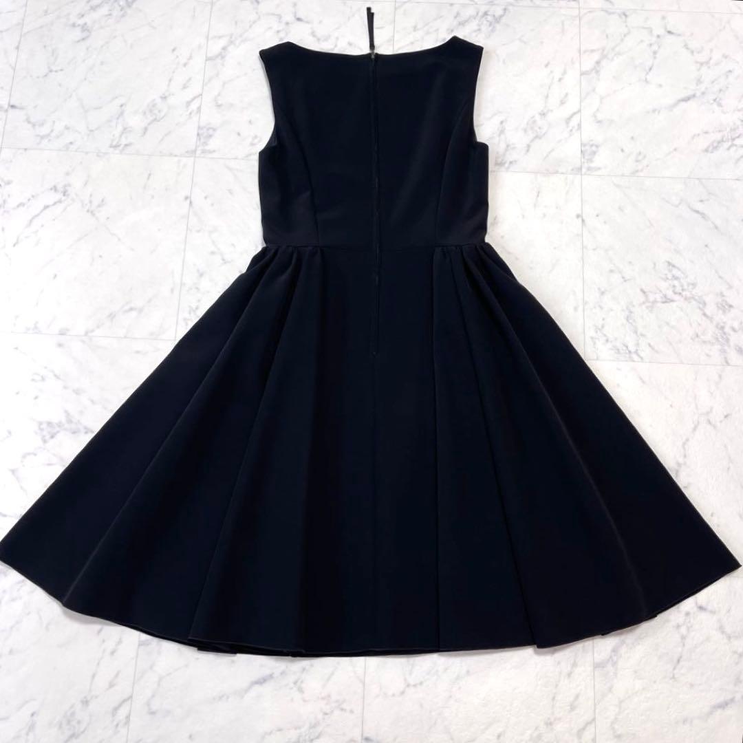 極美品✨フォクシーニューヨーク 現行 サイドギャザードレス フレアワンピース