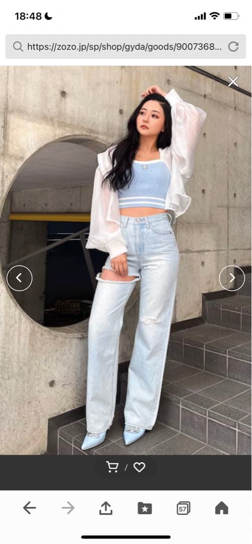 GYDAジェイダ3wayビジューMOLDチェーンストラップポインテッドミュール