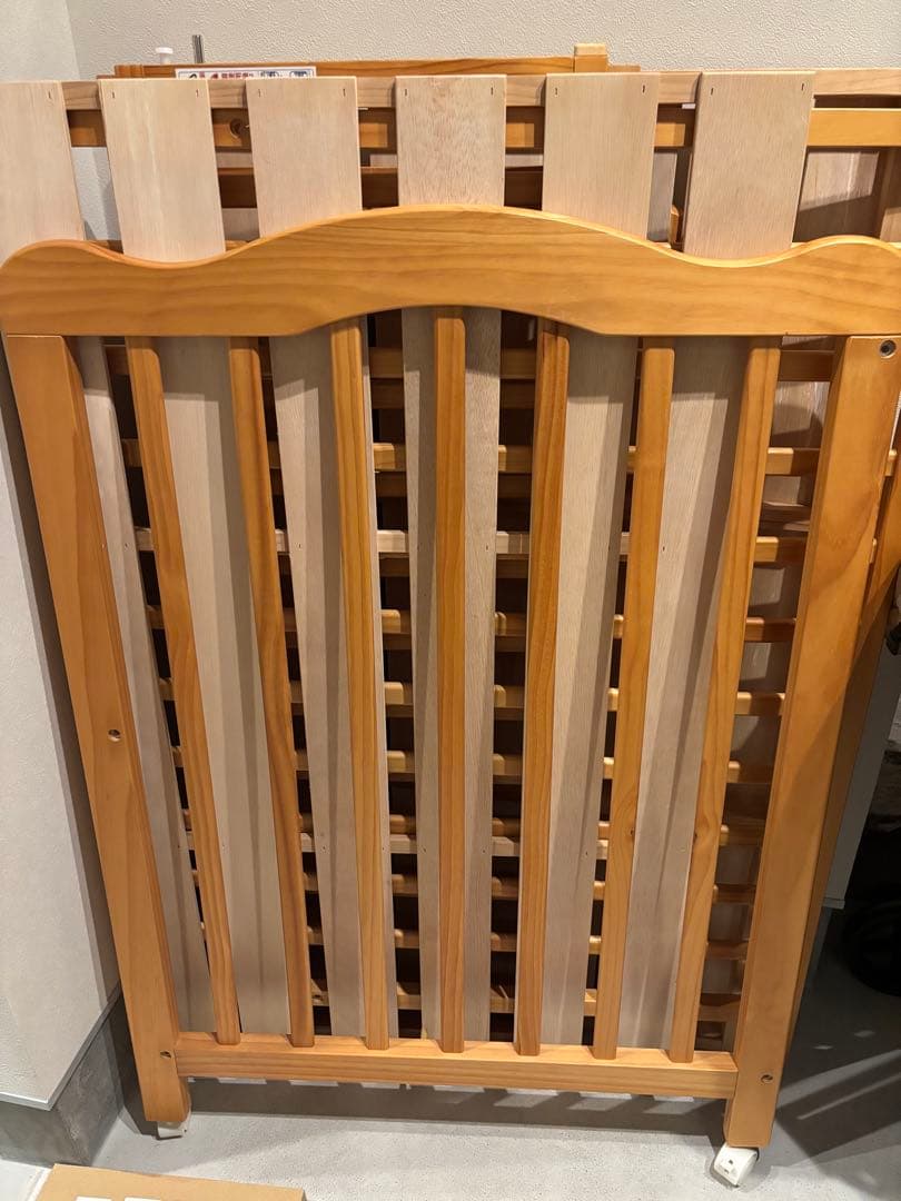 大和屋【アネシス】ベビーベッド 収納付き70×120