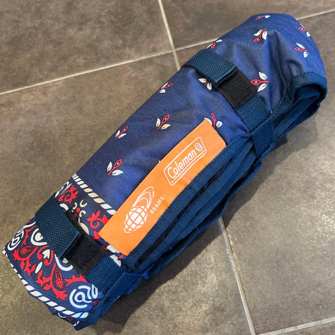 Coleman×ビームス バンダナ柄 アームチェア2脚 同柄シート 計3点セット