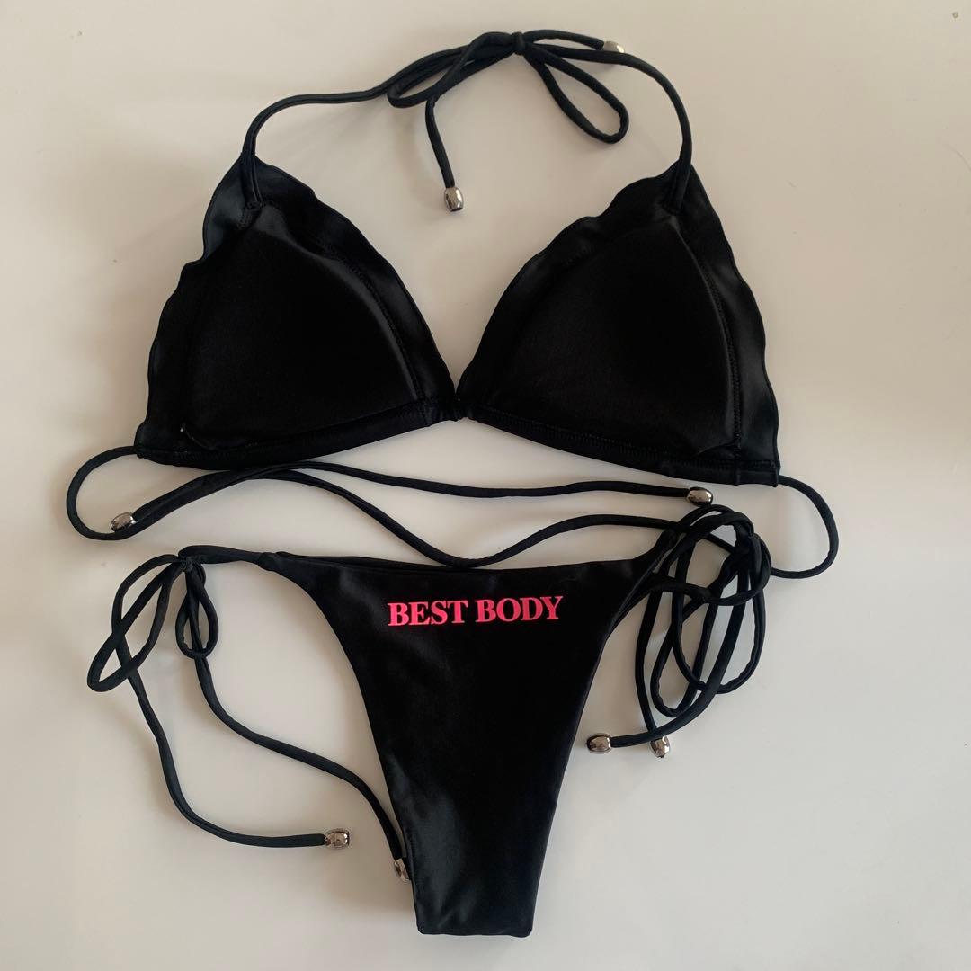 ベストボディジャパン公式ビキニ ブラック×ピンクMサイズ