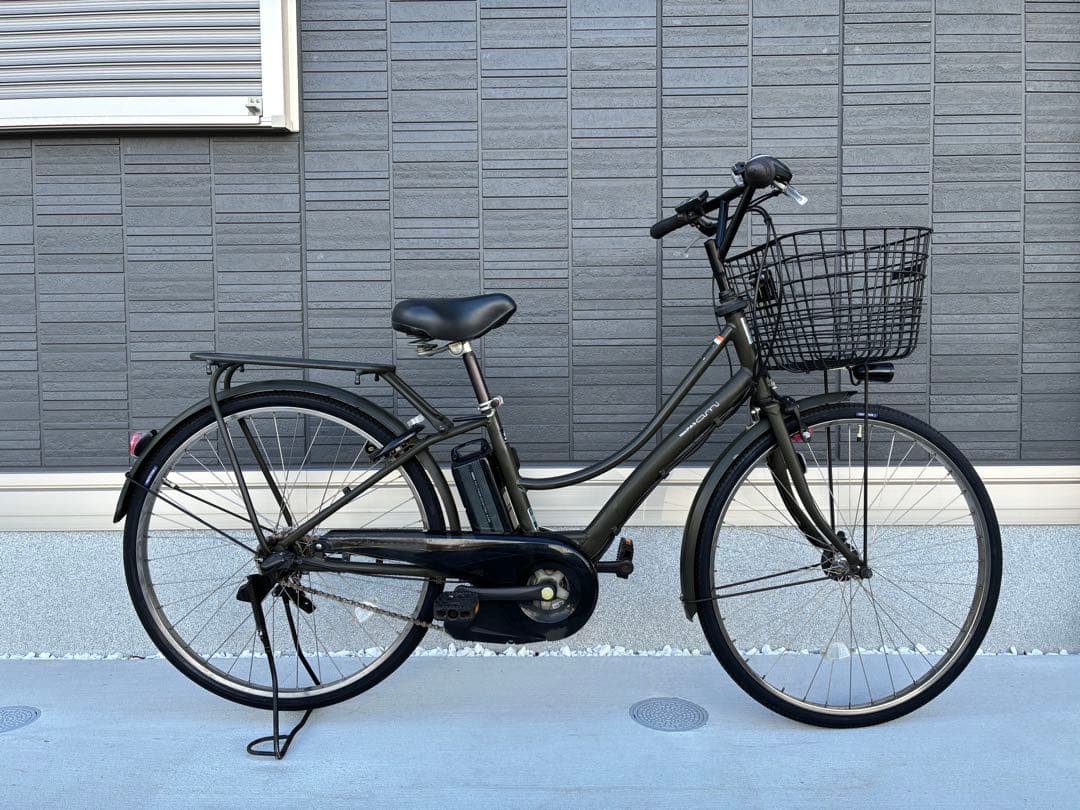 【送料込み】電動自転車　ヤマハ　PAS Ami カーキ