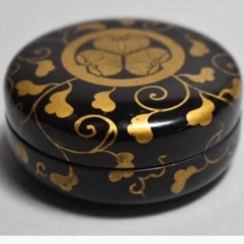 【徳川家伝来】◆『三つ葉葵紋 蒔絵 平棗 』◆検）徳川家康 上杉謙信 豊臣秀吉