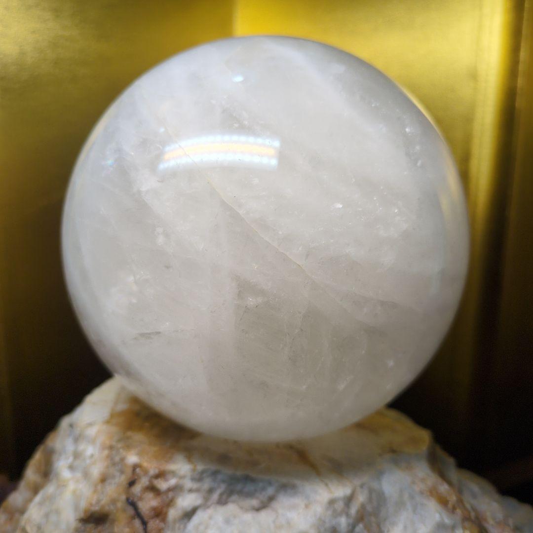水晶 スフィア 直径約120mm 約2.1kg 丸玉 天然石 パワーストーン