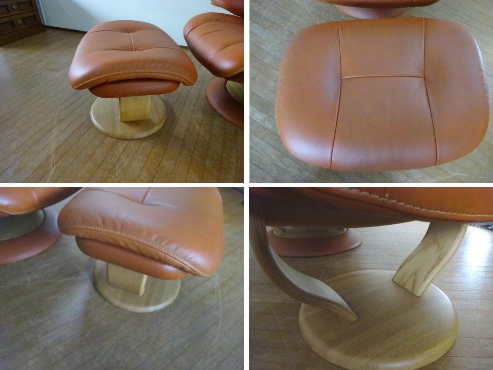 Toshihiro カリモク家具　パーソナルチェア　RU6620　本革