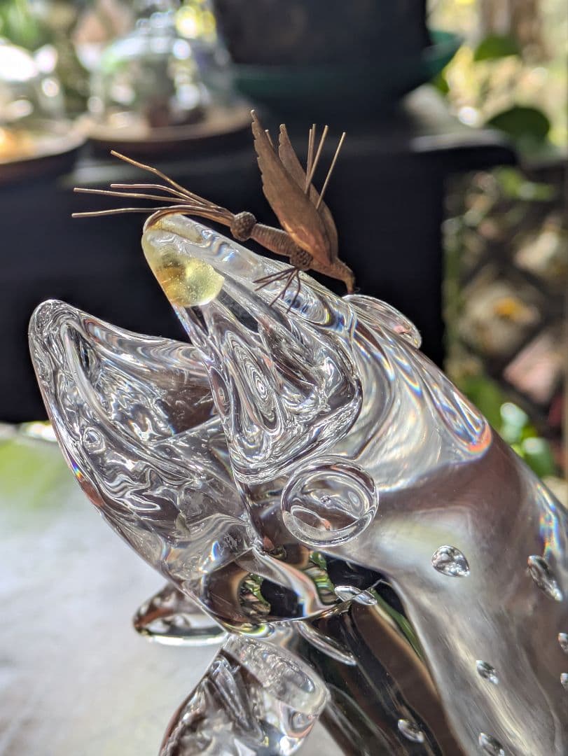 廃盤 STEUABEN Trout & Fly　希少 クリスタル 金　　訳あり