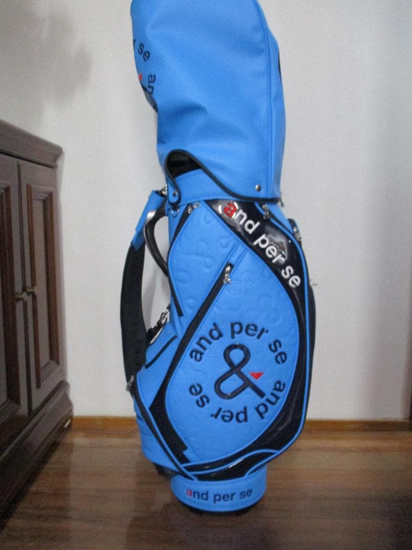 and per se キャディバッグ 青