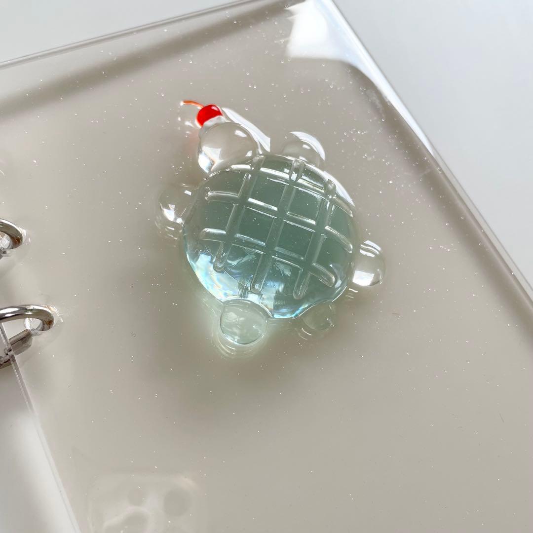 早い者勝ち　韓国　貯金　アクリルバインダー　バインダー　カバー　リフィル　亀