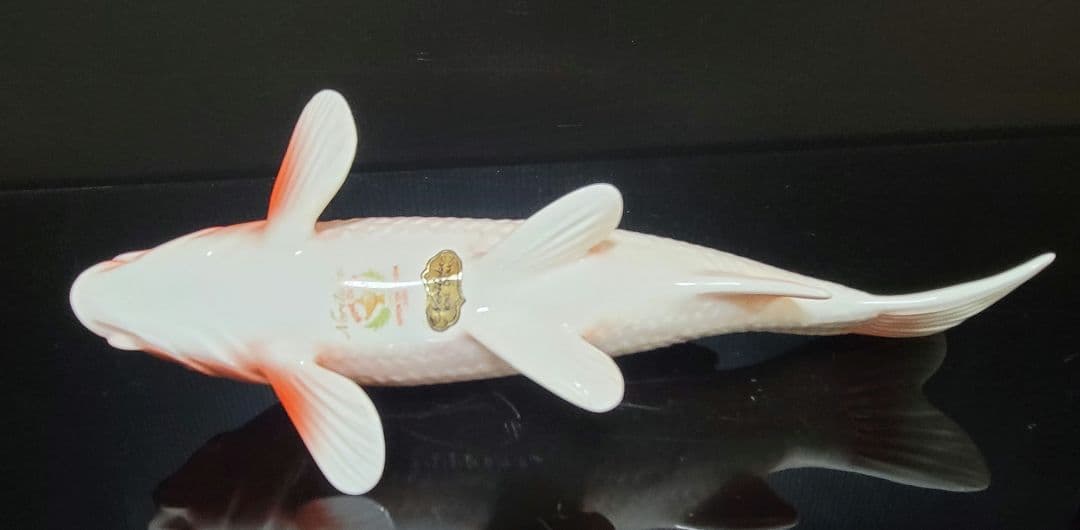 当時物 ノリタケ 鯉 魚 置物 2匹 フィギュリン Noritake