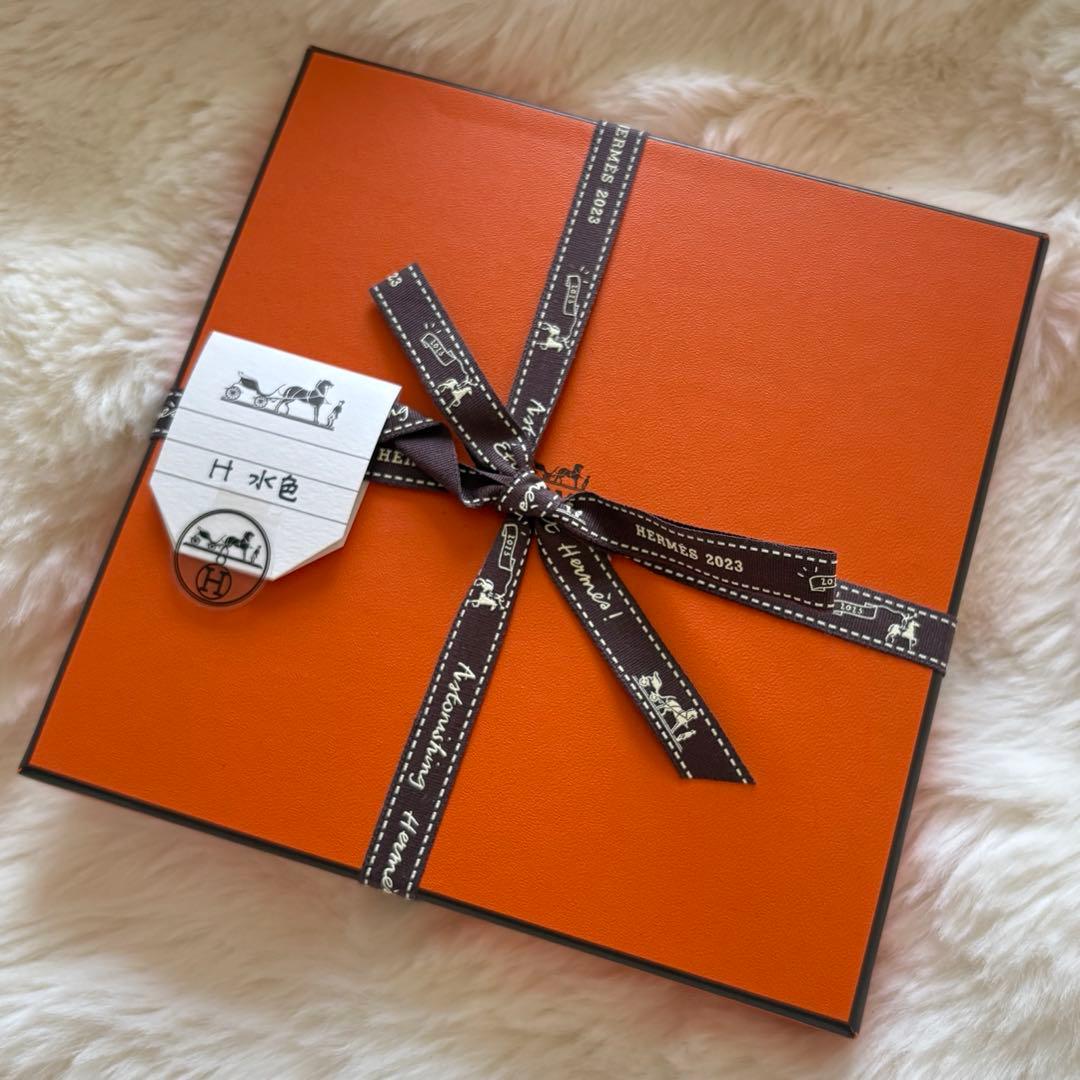 HERMES カレタオル　アヴァロン　水色