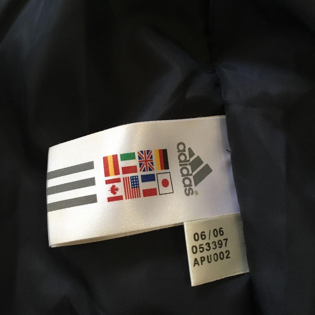 adidas リヴァプール パデッドジャケット 中綿ハーフ丈 襟袖フリース 防寒