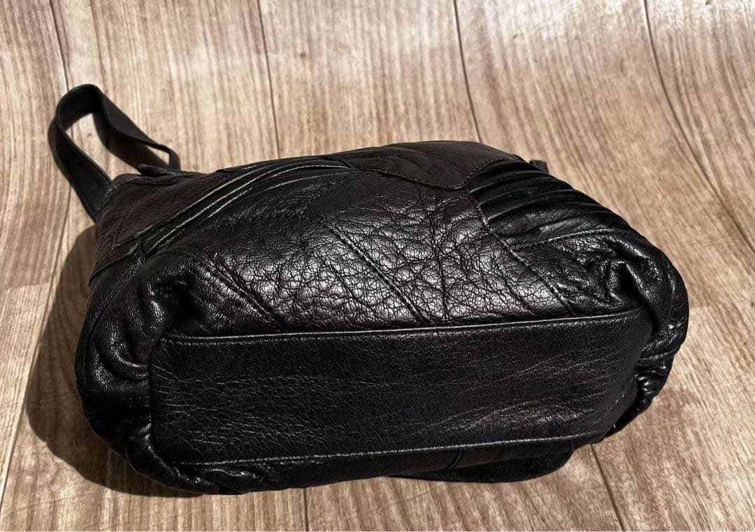 未使用 IBIZA イビザ　ショルダーバッグ　パッチワークエレファント象革　黒色