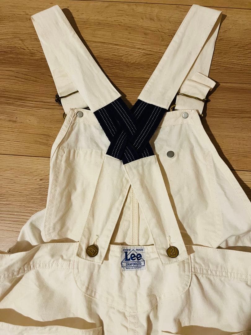 LEE L'ECHOPPE レショップ　別注　オーバーオール　生成り　ナチュラル