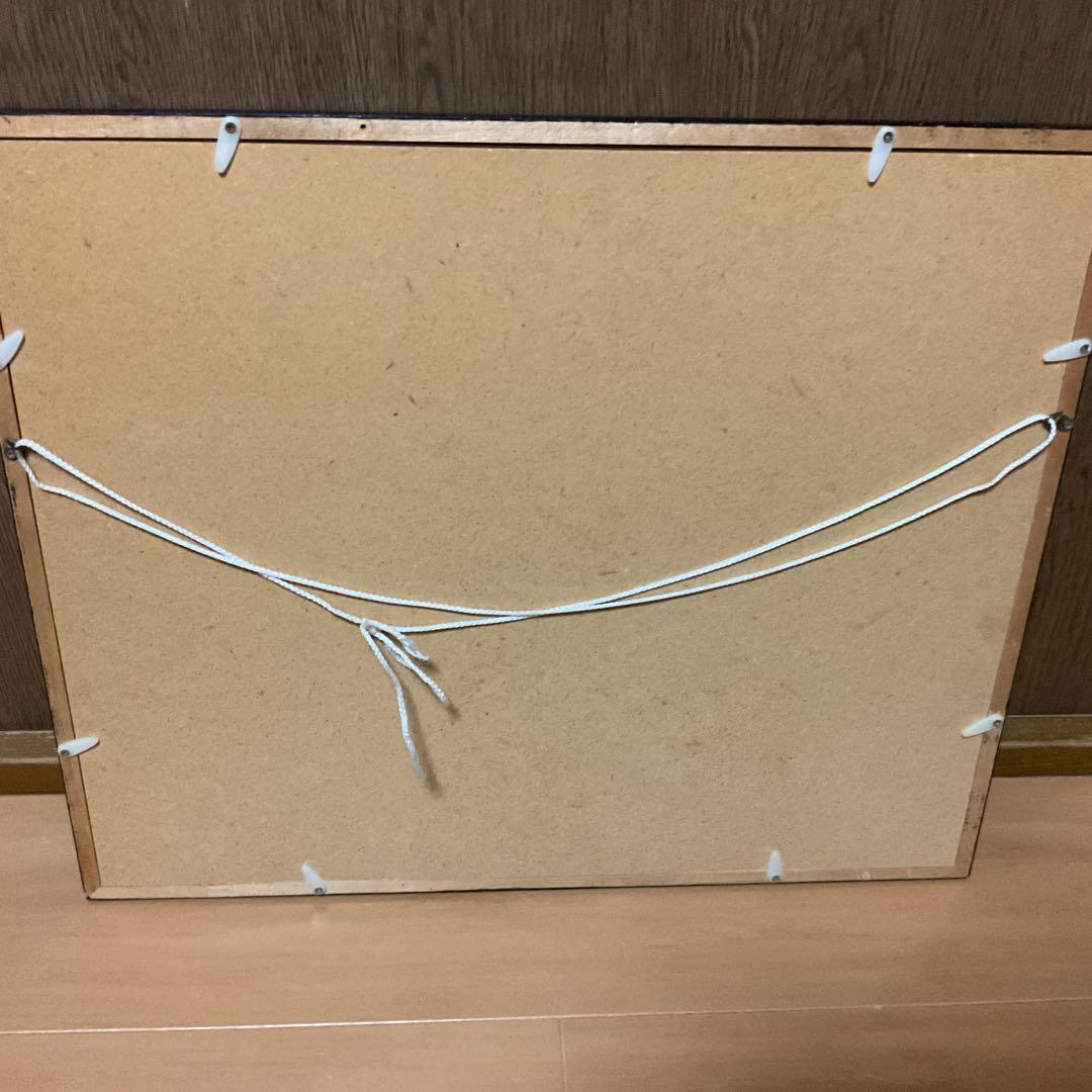 大貝彌太郎画伯の作品を下絵の作品 作者不明 五中校門図 水彩画 額装