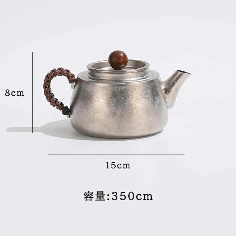 純Ti 急須 小 ティーポット お茶ポット 350mlI 軽量 IH オール熱源