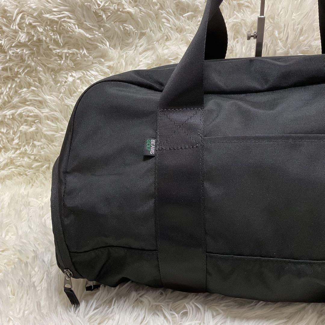 BEAMS GOLF ボストンバッグ シューズケース付 ブラック
