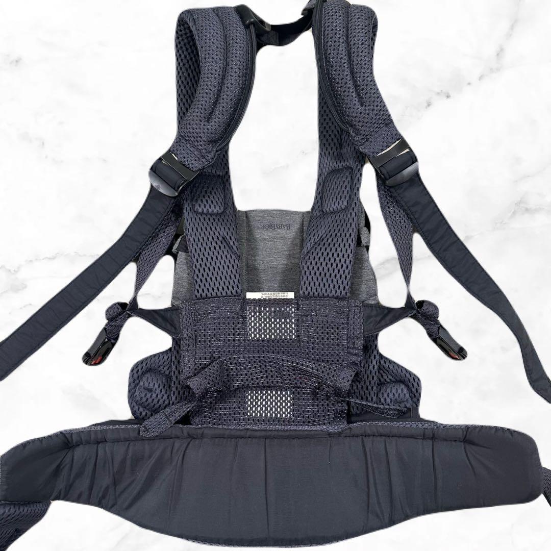 極美品 ベビービョルン ハーモニー 抱っこ紐 ネイビー 腰パット 最上モデル