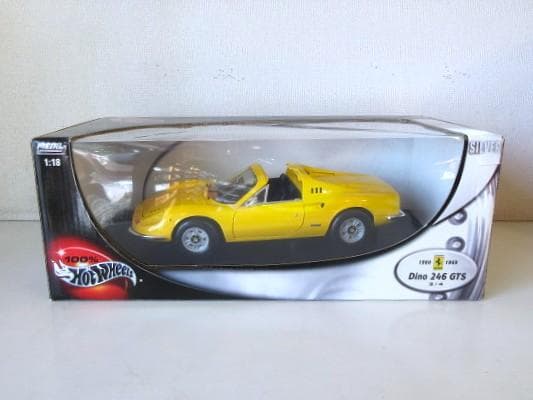 特価 HotWheels 1/18 フェラーリ Dino246GTS イエロー②