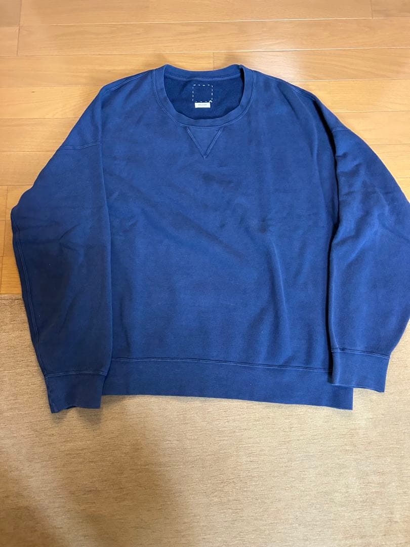 2025SS JUMBO SB SWEAT L/S DMGD/NAVY/４