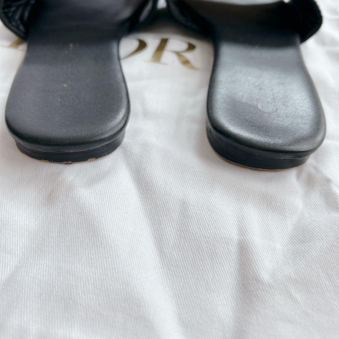 現行モデル✨DIOR サンダル Dwayスライド ロゴ 刺繡 エンブロイダリー