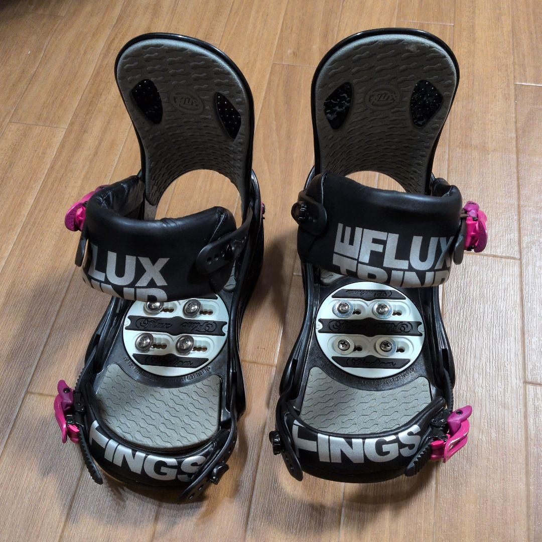 【USED】FLUX スノーボードビンディング PR15 ブラック/ピンク M