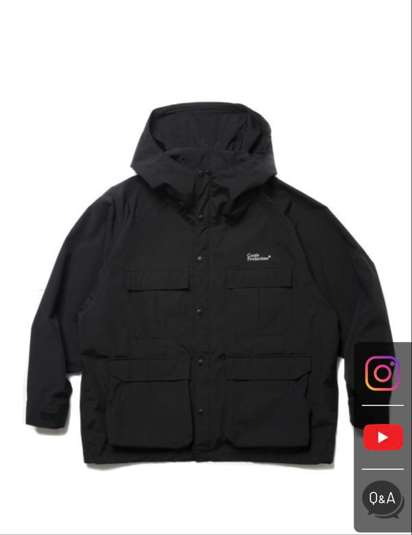 美品COOTIE T/C Weather Hooded Shell Jacket