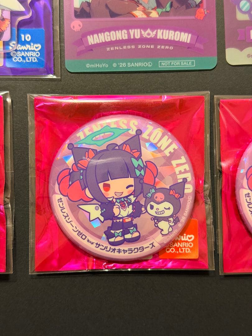 ゼンレスゾーンゼロ　サンリオコラボ　南宮羽　クロミ　缶バッジ　特典 まとめ売り
