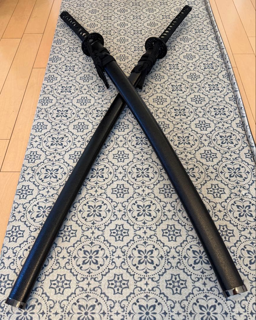 模造刀 2本セット 居合刀 日本刀 かっこいい 刀掛け付