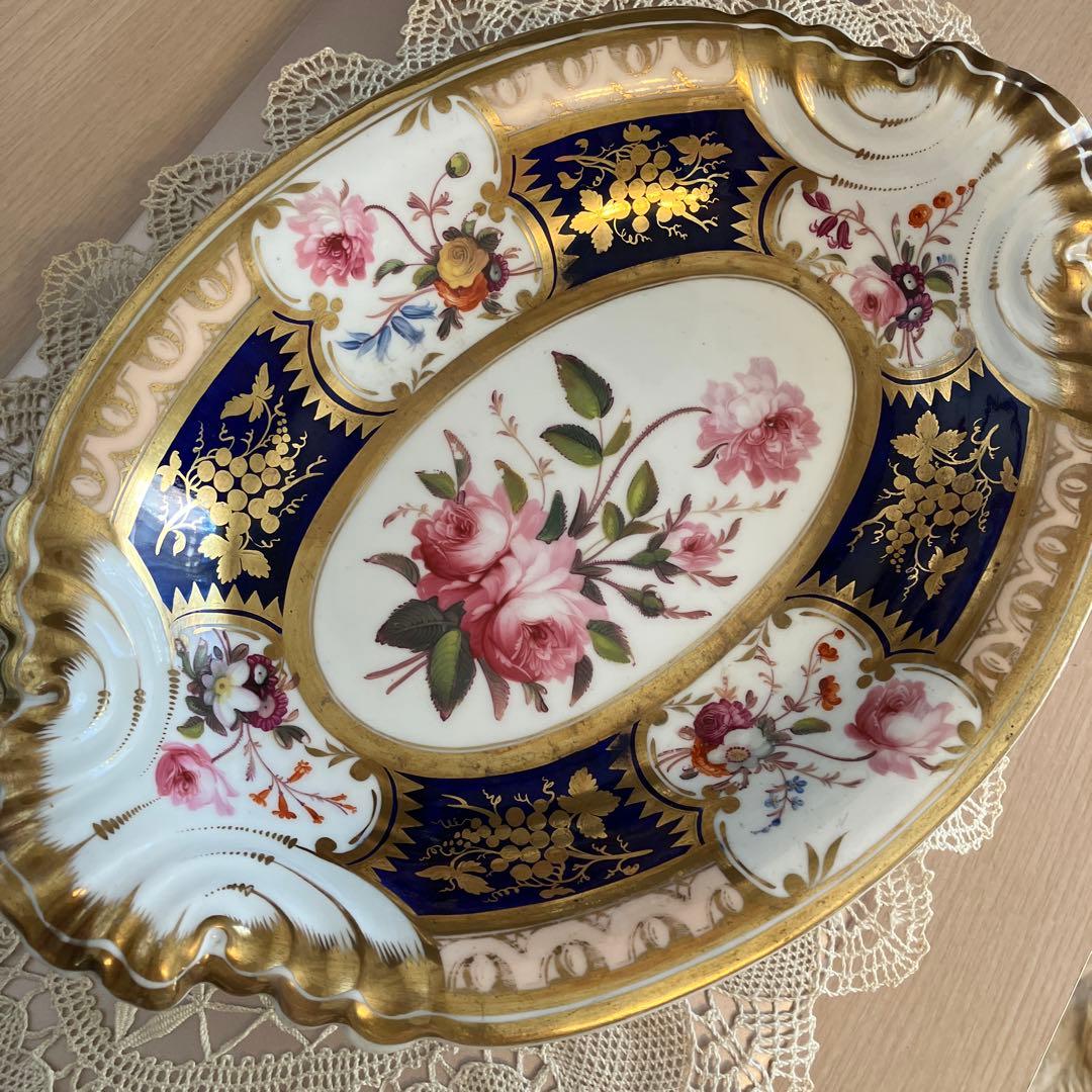 英国アンティーク　Goddenコレクション　リッジウェイ薔薇のサービスプレート