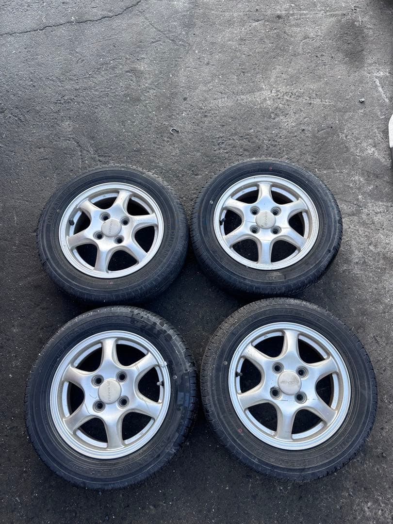 スバル　純正　アルミ　ホイールタイヤ　4本　セット　155/65R13