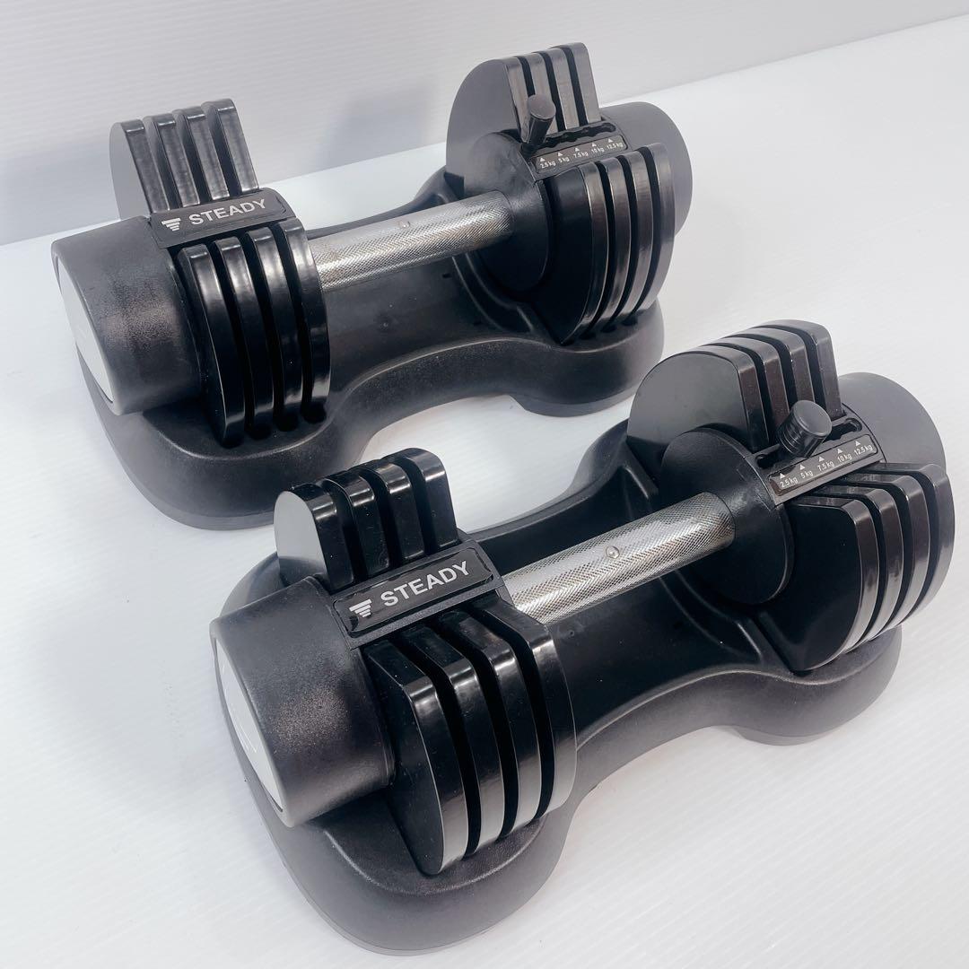STEADY 可変式ダンベル 12.5kg 2個セット