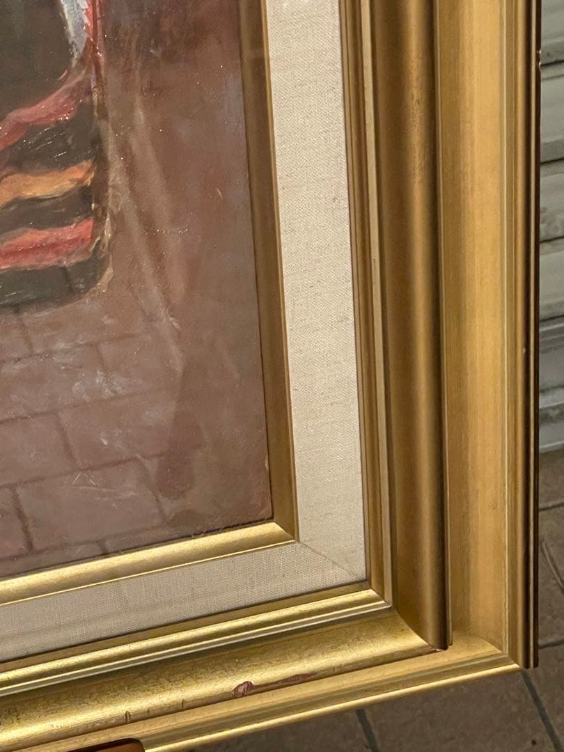 吉野正明　伝統的な舞踏の油彩画