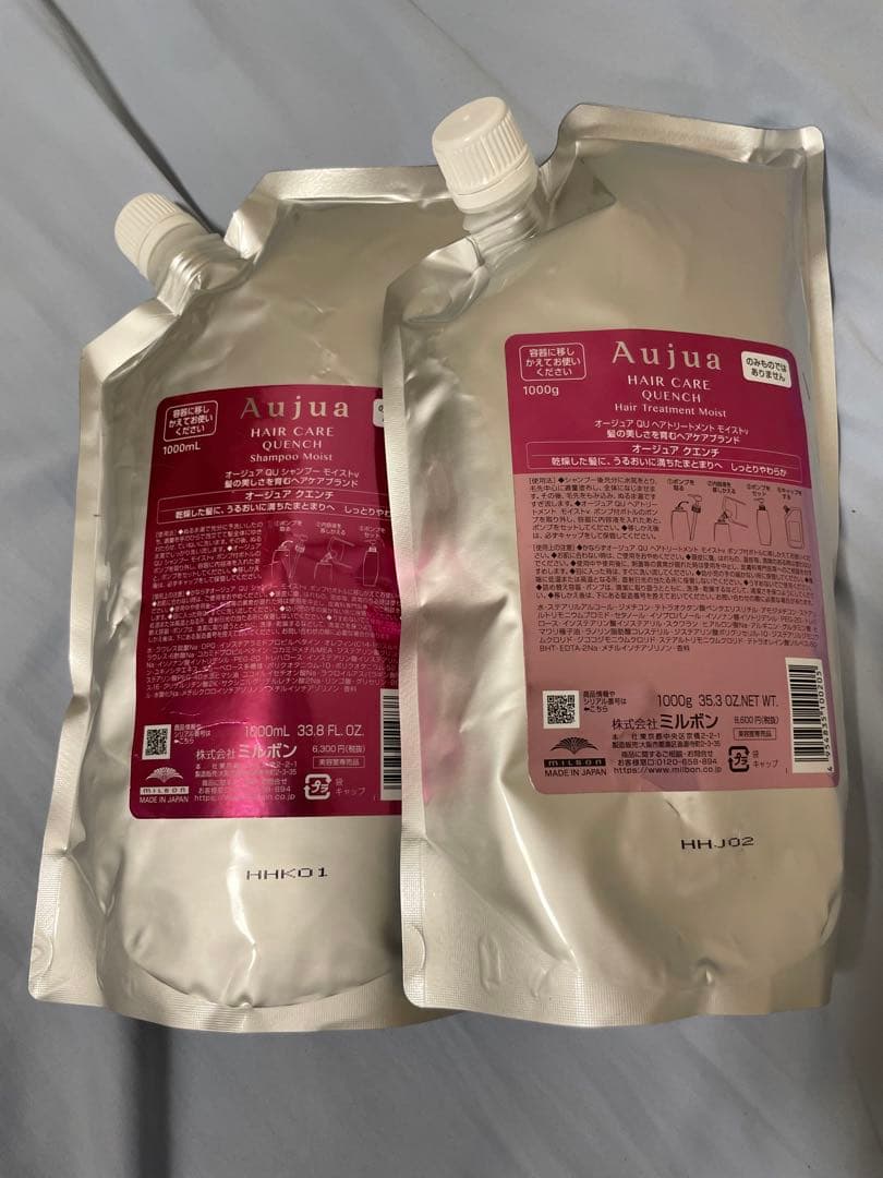 オージュアクエンチモイストシャンプートリートメント1リットルセット