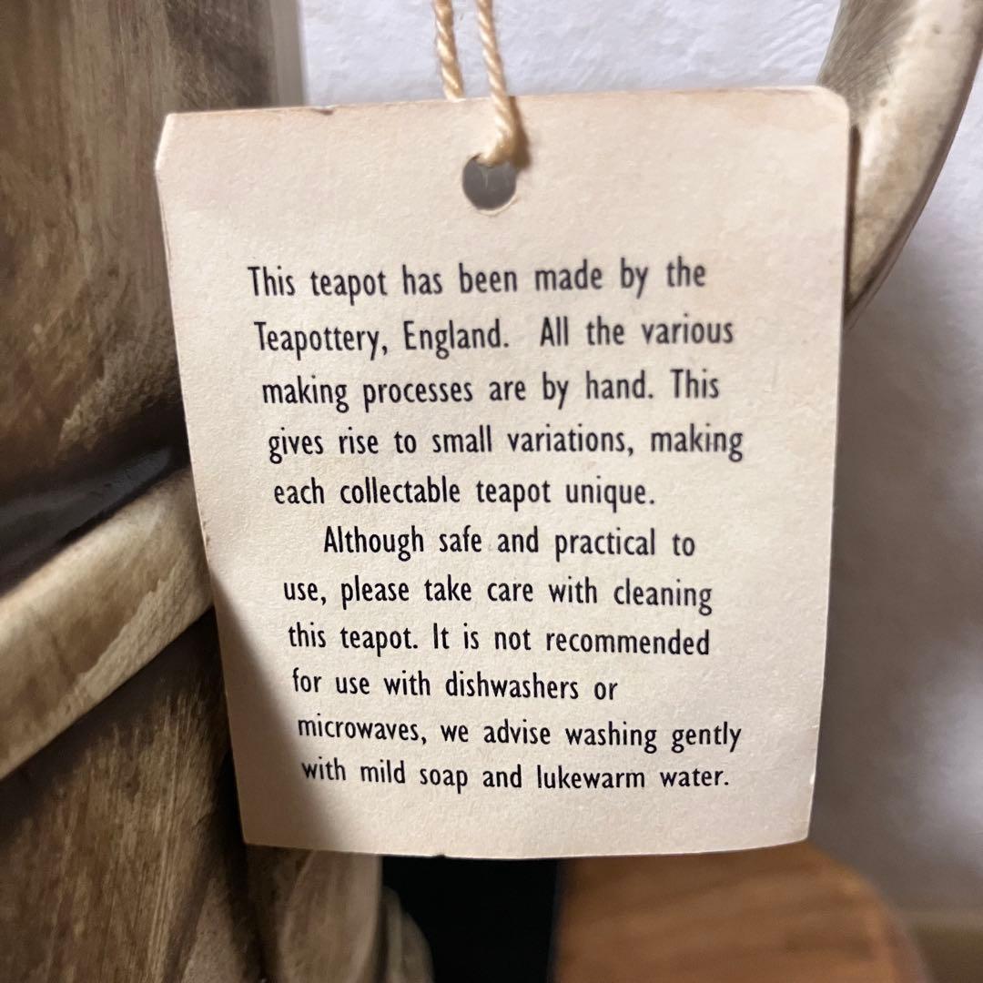 【ティーポッタリー】ENGLAND製アンティークオブジェ　美品