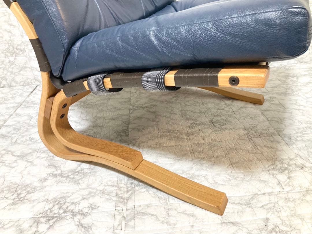 【希少 本革】karimoku domani スカンジナビアン イージーチェア③