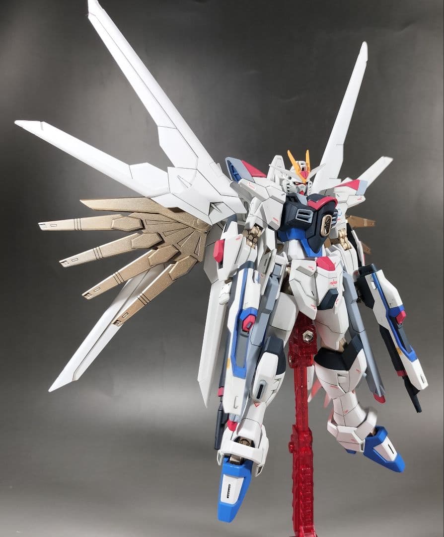 HG 1/144 マイティーストライクフリーダムガンダム 改修 全塗装 完成品