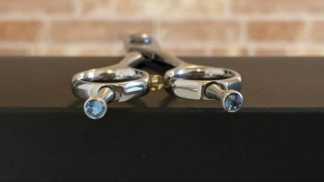 シルバーライン　シザー　消しゴム手品　カーブ　7インチ　シザーリング付