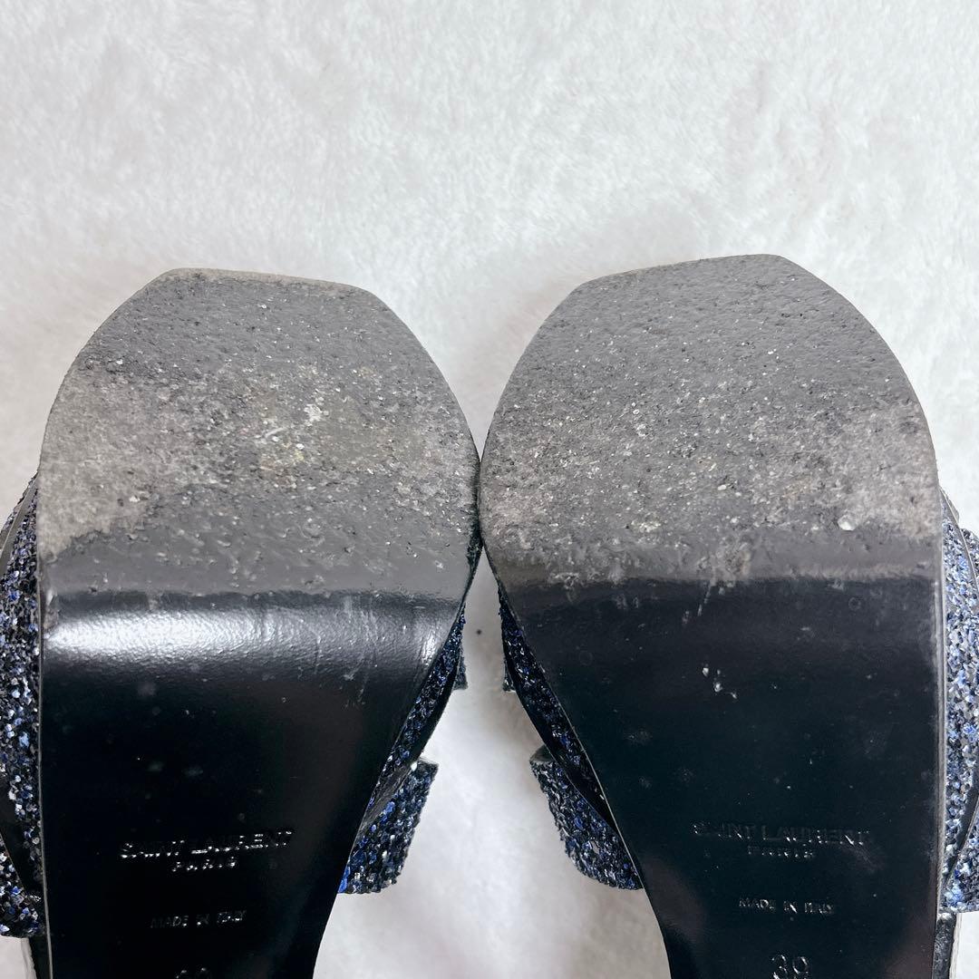 希少✨️ サンローラン サンダル トリビュート ラメ グリッター スパンコール