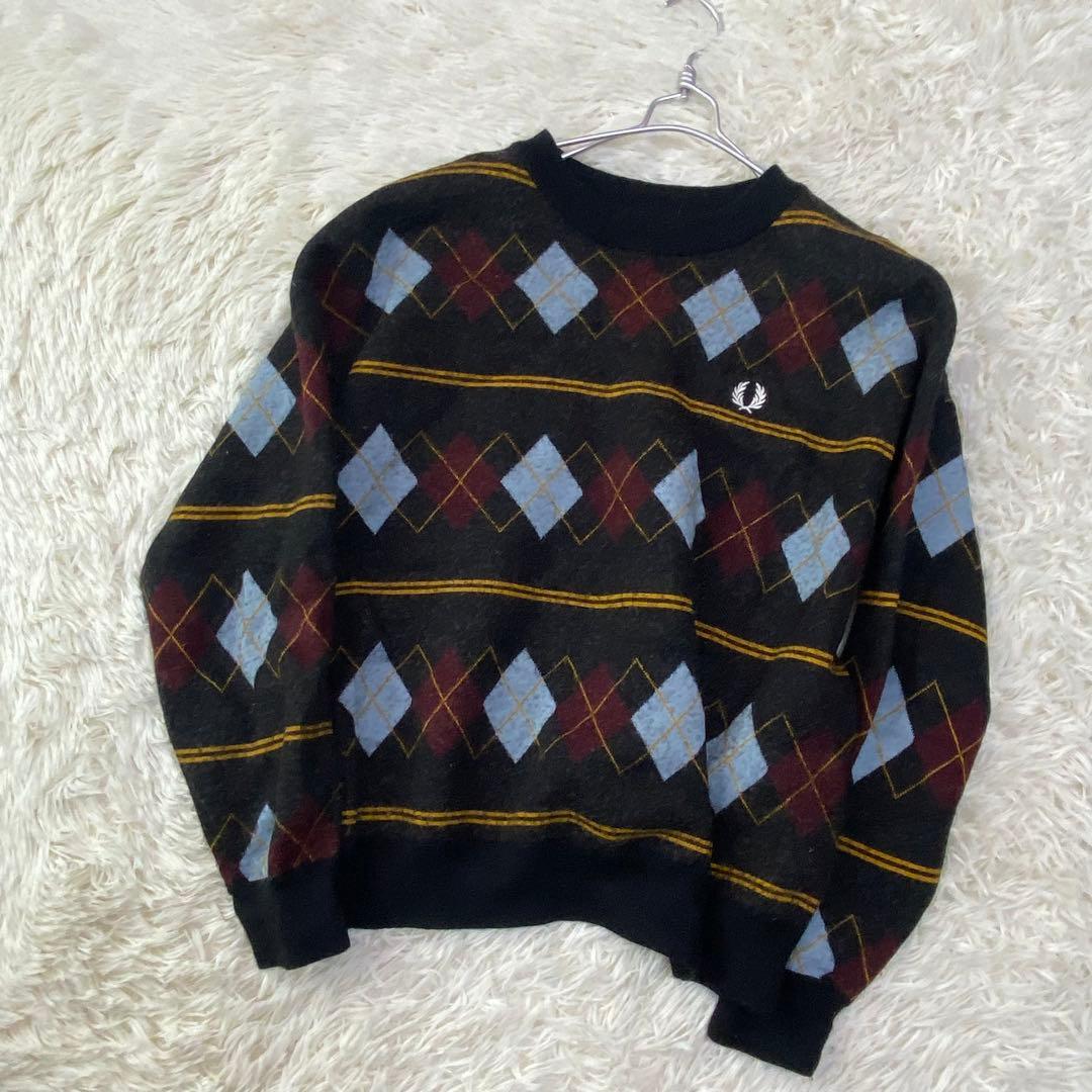 FRED PERRY x BEAMS アーガイルニット XLサイズ