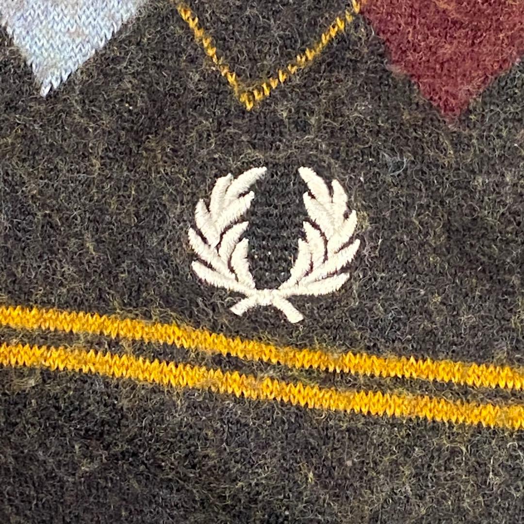 FRED PERRY x BEAMS アーガイルニット XLサイズ